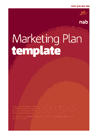 Blank Marketing Plan Template