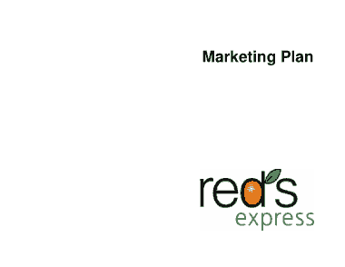 Red Express Restaurant Marketing Plan Sample Template
