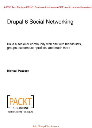 Drupal 6 Social Networking, Pdf Free Download