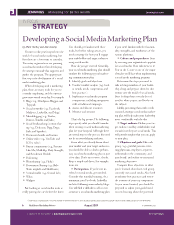 Social Media Marketing Plan Strategy Template