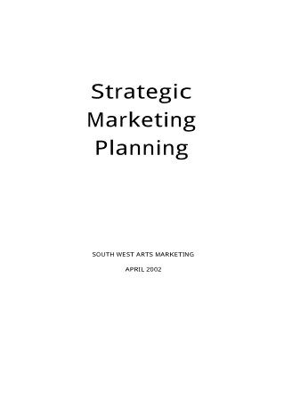Strategic Marketing Planning Template