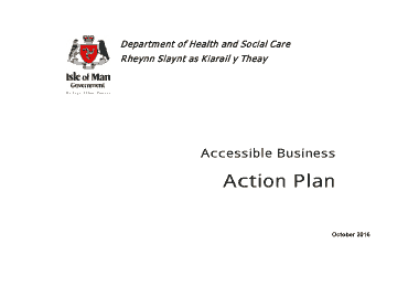 Accessible Business Action Plan Sample Template