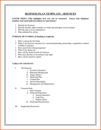 Advertising Business Plan Example Template