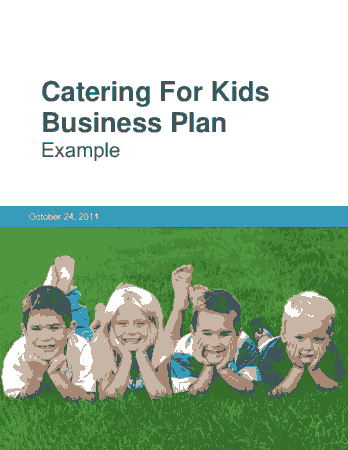 Catering Business Plan for Kids Template
