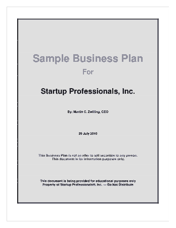 Software Business Plan Free Template