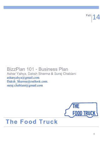 The Food Truck Template