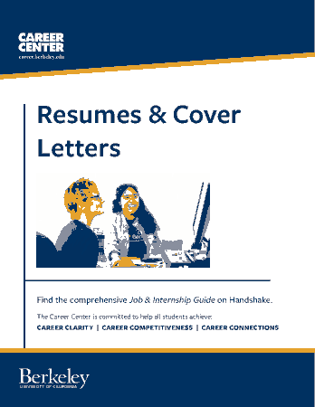 Job Internship Resume Cover Letter Template