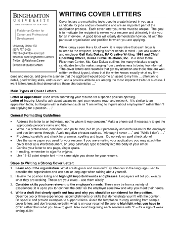 Resume Cover Letter Format Template