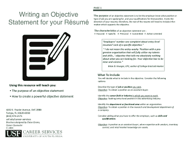 General Sales Objective for Resume Template