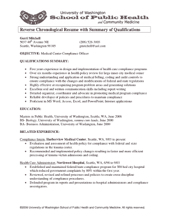 Summary for Medical Billing Resume Template