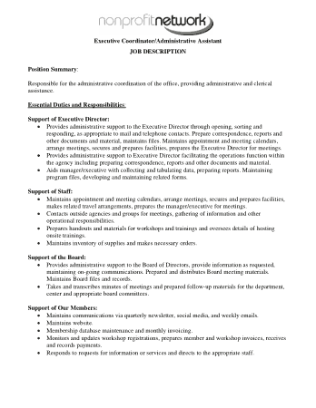 Executive Administrative Assistant Resume PDF Template