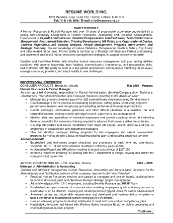Example of Office Manager Resume Template