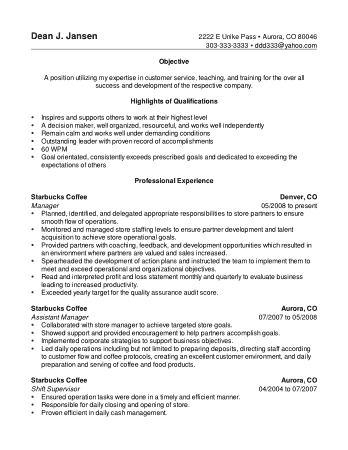 Free Download PDF Books, Store Manager Resume Example Template