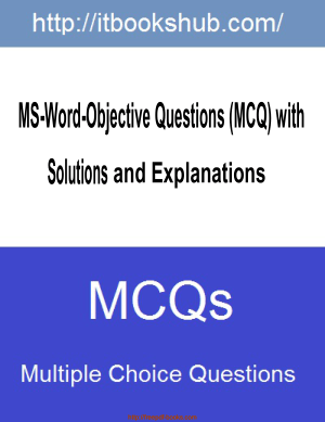 MS Word Objective Questions MCQs With Solutions And Explanations
