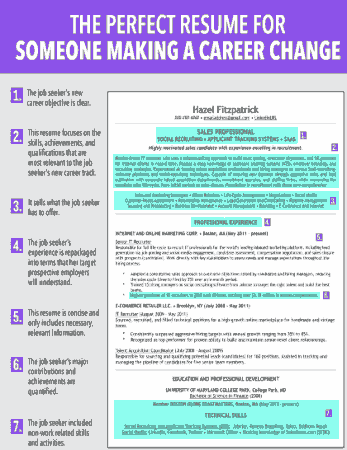 Excellent Career Change Resume Sample Template