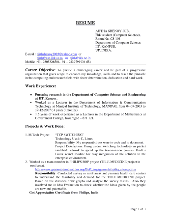 Software Engineer Resume Career Objective Template