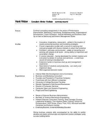 Free Download PDF Books, Consultant Resume Sample Template