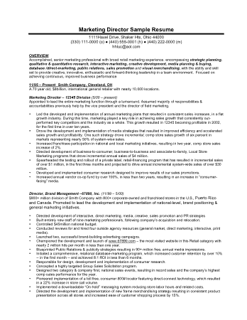 Free Download PDF Books, Director of Operations Job Resume Template