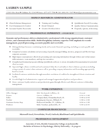 Free Download PDF Books, Entry Level HR Resume Template