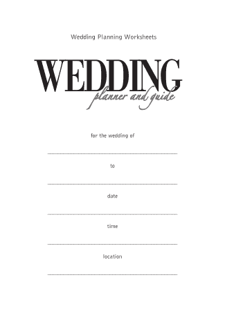 Traditional Wedding Checklist Template
