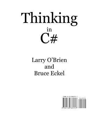 Free Download PDF Books, Thinking In C#