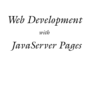 Free Download PDF Books, Web Development With Javaserver Pages