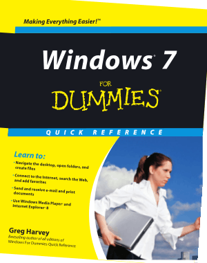 Windows 7 For Dummies Quick Reference