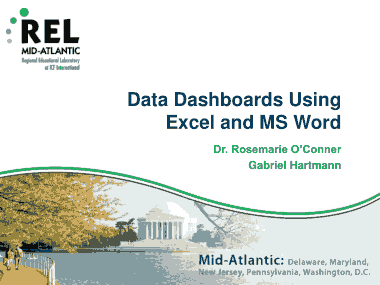 Data Dashboards Using Excel and Ms Word Free PDF Book