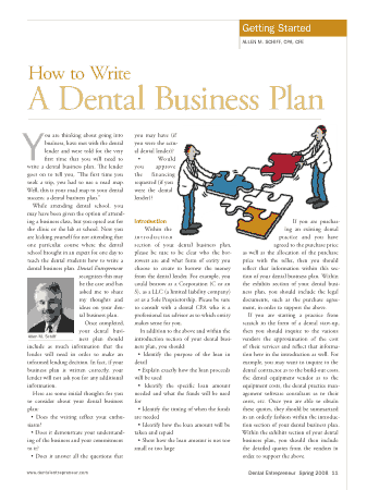 Dental Business Plans Sample Template