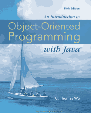 An Introduction to Object Oriented Programming with Java 5th Edition