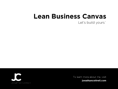 Lean Business Canvass Template