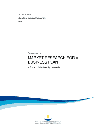 Market Research Business Plan Template