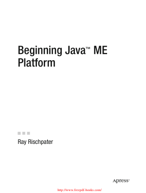 Beginning Java ME Platform – PDF Books
