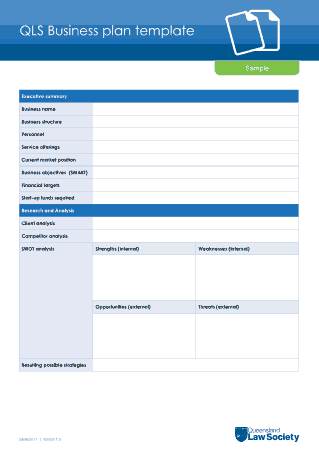 QLS Business Plan Free Template