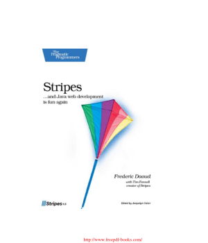 Stripes – Java Web Developer – PDF Books