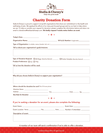 Free Download PDF Books, Charity Donation Form Template