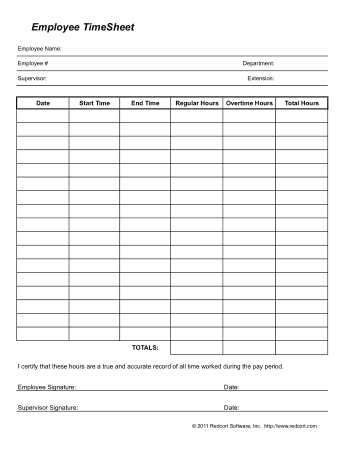 Free Download PDF Books, Employee Time Sheet Calculator Format Template