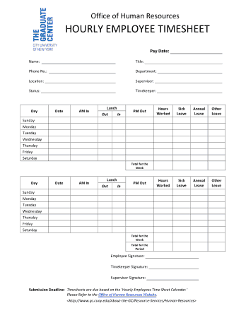 Free Download PDF Books, Hourly Employee Time Sheet Calculator1 Template
