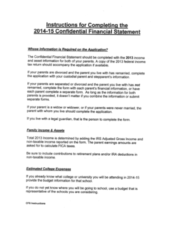 Confidential Financial Statement Template