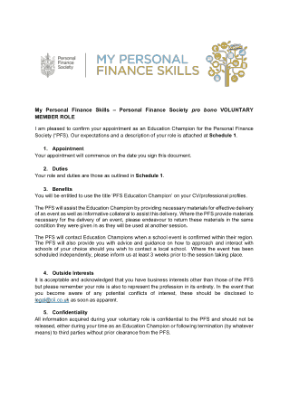 Personal Finance Skills Template