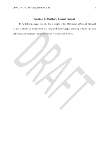 Business Research Project Template