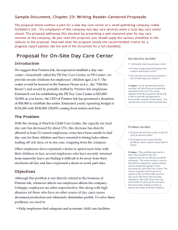 Daycare Business Proposal Template