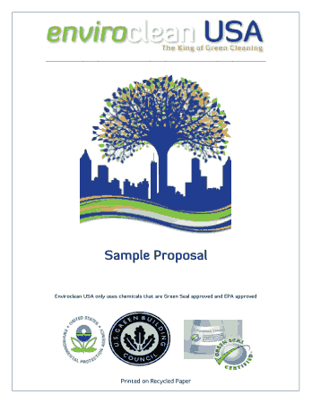 Green Cleaning Proposal Sample Template