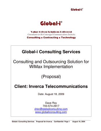IT Consulting Business Proposal Template