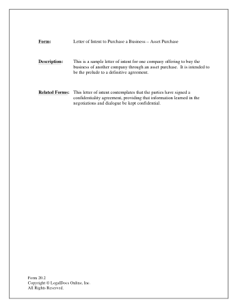 Proposal Letter To Purchase A Business Template