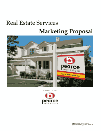 Real Estate Services Marketing Proposal Sample Template