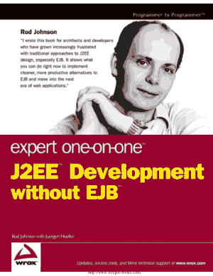 Expert One on One J2EE Development without EJB – PDF Books