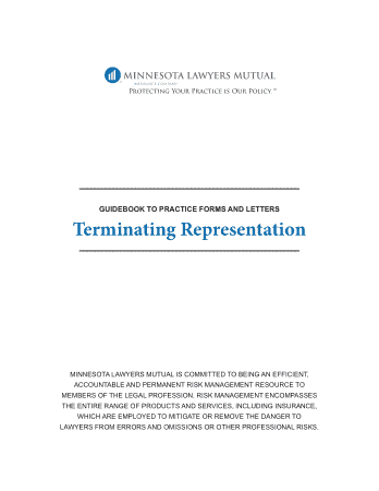 General Client termination Letter Template