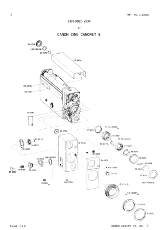 CANON Camcorder CINE CANONET 8 Instruction Manual