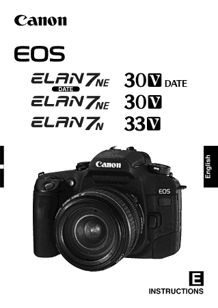 CANON Camera EOS ELAN7N 30V Instruction Manual